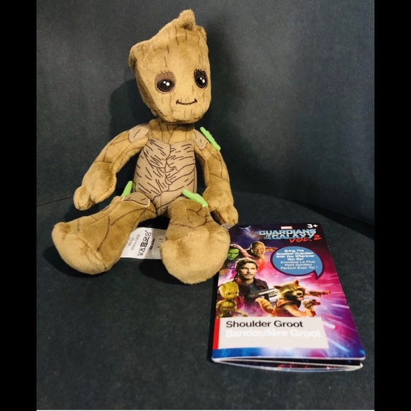 groot mini magnetic shoulder plush